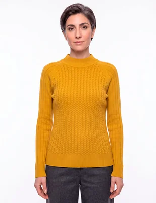 Suéter cuello simulado para mujer