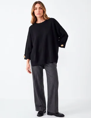 Suéter cuello redondo para mujer
