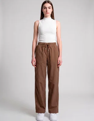 Pants straight con jareta para mujer