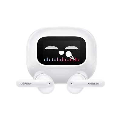 Audífonos Ugreen HiTune T6 Magic, Bluetooth TWS, Cancelación de Ruido ENC, Pantalla LCD, hasta 36 hrs de autonomía,USB-C