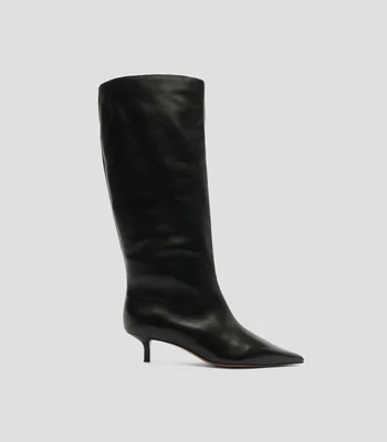 Botas con tacón bajo delgado Mujer