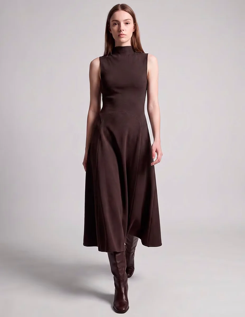 Vestido midi casual para mujer