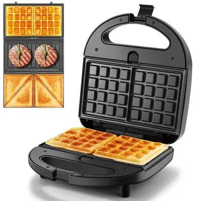 Sandwichera 3 en 1 OSTBA para Panini y Gofres 750 W