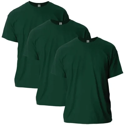 Camiseta Gildan G2000 Verde Bosque - Pack de 3 (Talla Grande)