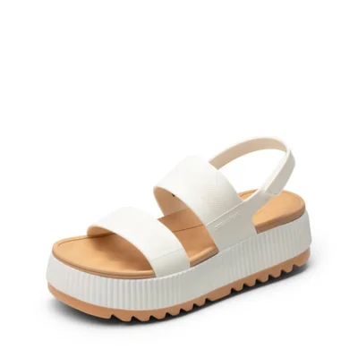 Sandalia DREAM PAIRS blanca con plataforma de 4 cm talla 10
