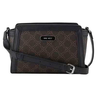 Bolsa Cross Body Café Obscuro Nine West para Mujer