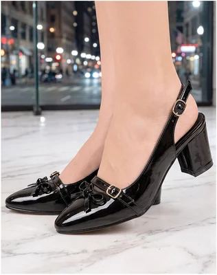 Zapatilla Mujer Tacon Negro Stfashion 00304418