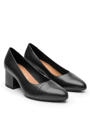 Zapatilla Mujer Negro Piel Flexi 02504489