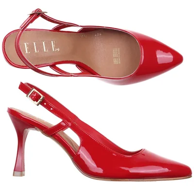 Zapatillas Slingback Tacón Puntal Elle para Mujer