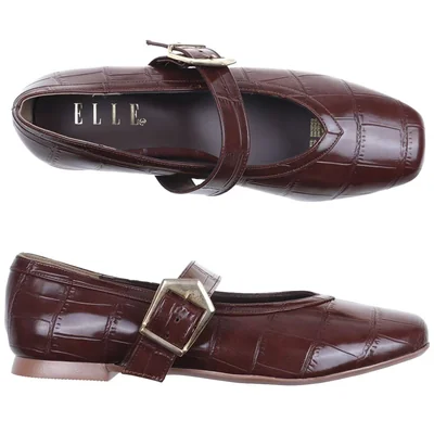 Balerinas con Hebilla Ajustable Estilo Mary Jane Elle Mujer