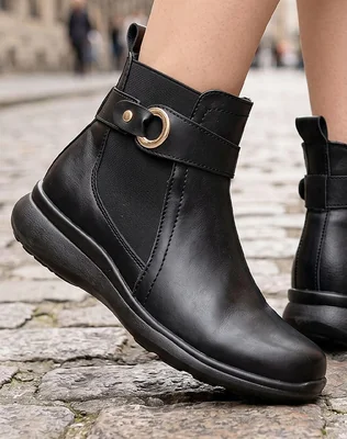 Botin Mujer Casual Negro Bon Wild 09604503