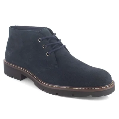 Bota en Piel Azul Moderof para Hombre