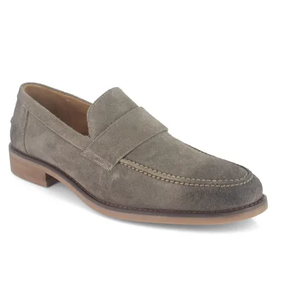 Mocasín en Piel Gris Moderof para Hombre