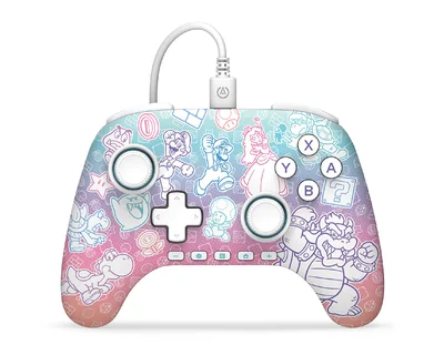 Control Alámbrico para Nintendo Switch 2 Power A Mushroom KM Multicolor