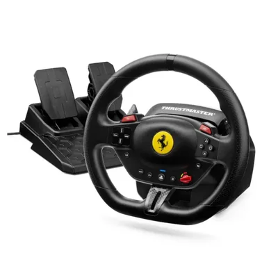 Volante Thrustmaster T98 Ferrari 296 GTB con Pedales para PS5, PS4 y PC – Simulación de Carrera