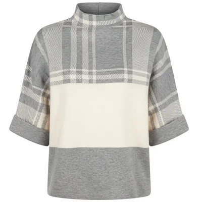 Sueter Cuello Mao a Cuadros Philosophy Woman para Mujer Casual