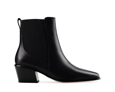 Botines Para Mujer Elegantes Botas Piel Davenia Mod. Cloe Negro