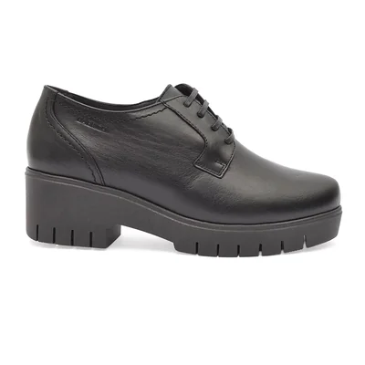Zapato Shootie Baerchi Negro con Agujeta para Mujer