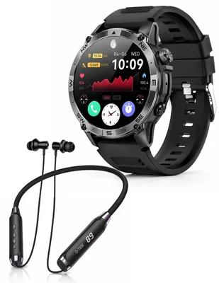 Set Smartwatch R6 Pro con audífonos EG22 para hombre con Gps