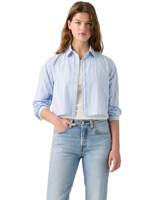 Blusa camisera manga larga para mujer