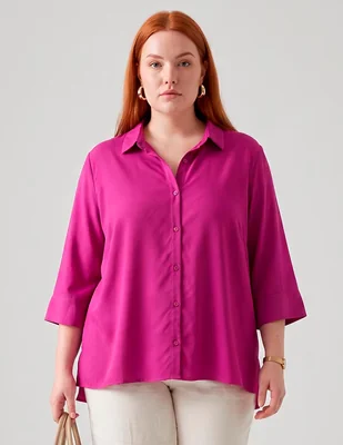 Blusa manga 3/4 para mujer