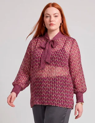 Blusa manga larga para mujer