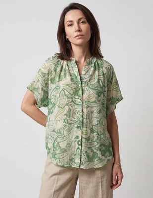 Blusa manga corta para mujer