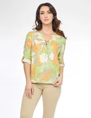 Blusa manga 3/4 para mujer