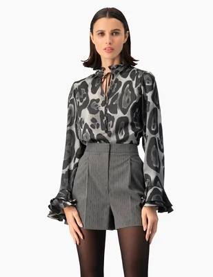 Blusa manga larga para mujer