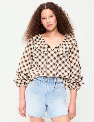 Blusa manga larga para mujer