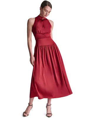 Vestido midi cocktail para mujer