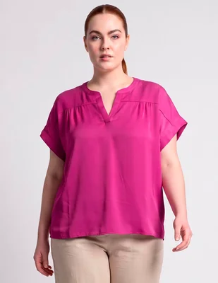 Blusa manga corta para mujer