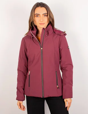 Chamarra casual corta para mujer