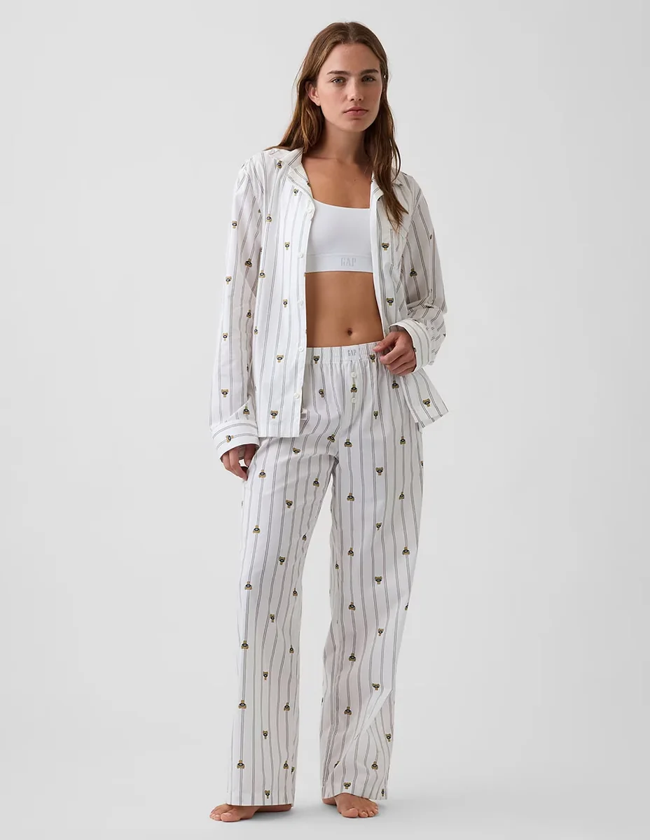 Pantalón pijama de algodón para mujer