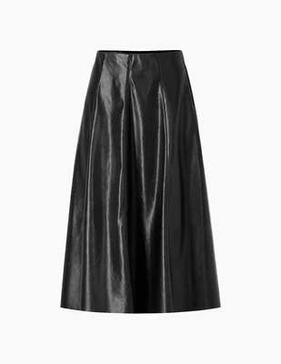 Falda/Falda short/Falda pantalón Midi de Viscosa y poliamida a la (si aplica) Pretina