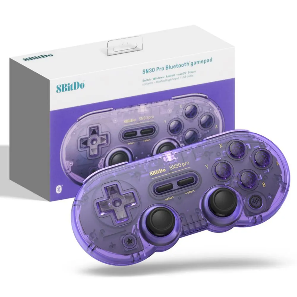 Gamepad 8Bitdo SN30 Pro Bluetooth con joystick Hall Effect