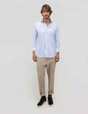 Camisa casual manga larga para hombre