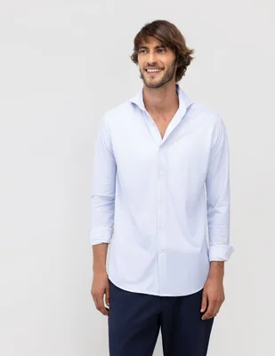 Camisa casual manga larga para hombre