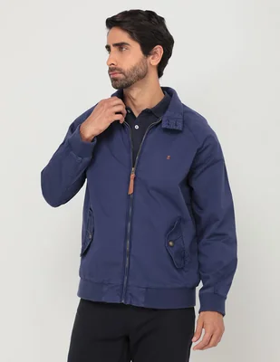 Chamarra casual con bolsillos para hombre