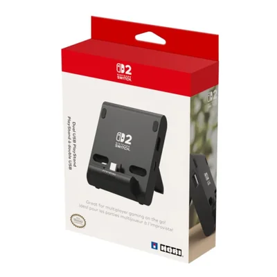 PlayStand HORI Dual USB para Nintendo Switch 2 con licencia oficial