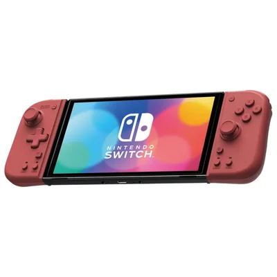 Controlador HORI Nintendo Switch Split Pad Compact Albaricoque Rojo