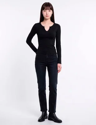 Blusa manga larga para mujer