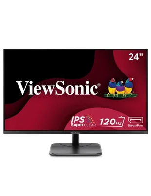 ViewSonic VA2456A-MHD Monitor IPS 1080p de 24 pulgadas con entradas de 120 Hz, cuidado de los ojos, HDMI, DisplayPort y VGA