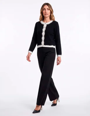 Suéter cuello redondo para mujer