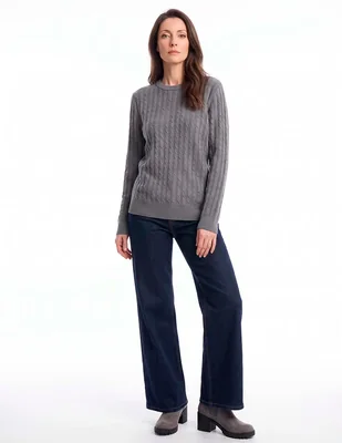 Suéter cuello redondo para mujer