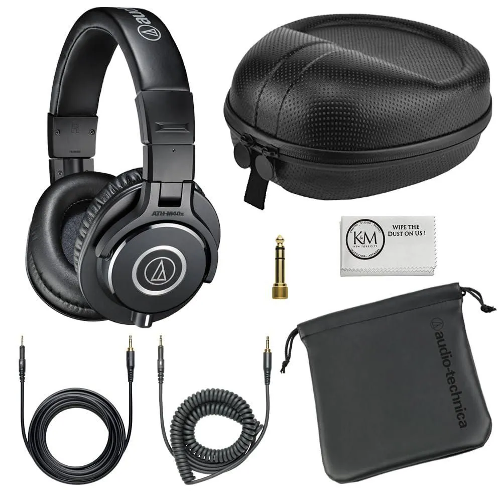 Auriculares Audio-Technica ATH-M40x Studio Monitor Bundle