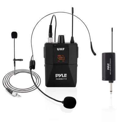 Kit de Micrófono Inalámbrico UHF Pyle PDWMU112