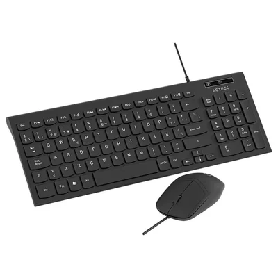Kit teclado y mouse acteck mk235 80% 1200dpi usb ac-945936