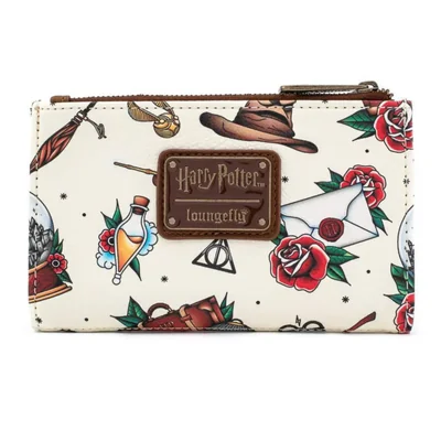 Billetera Loungefly Harry Potter con Estampado de Tatuaje Bifold