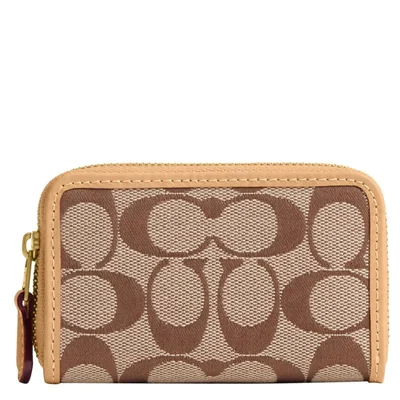 Estuche para Tarjetas Coach 10 cm x 7 cm con Cremallera Envolvente